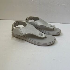 RYKA MARGO‎ SILVER METALLIC SANDALS